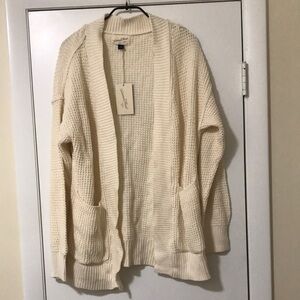 Cozy Cream Open-Front Sweater
